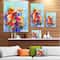 Designart - Abstract Floral Watercolor Painting - Large Floral Canvas Art Print